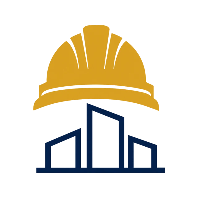 Building blueprint and hard hat for pre-construction tax planning